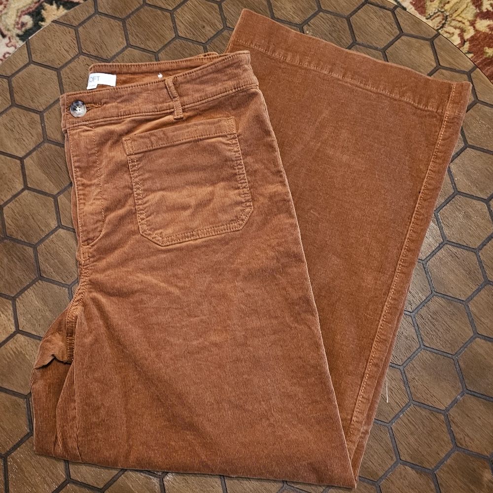 LOFT Brown Corduroy Pants